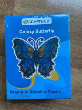 Crafthub Galaxy Butterfly Premium Wooden Puzzle  NWT